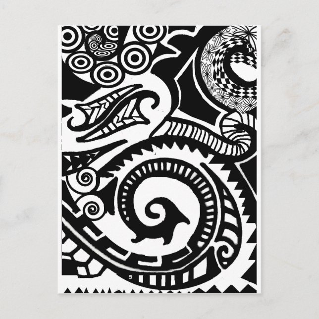 maori vykort (Framsida)