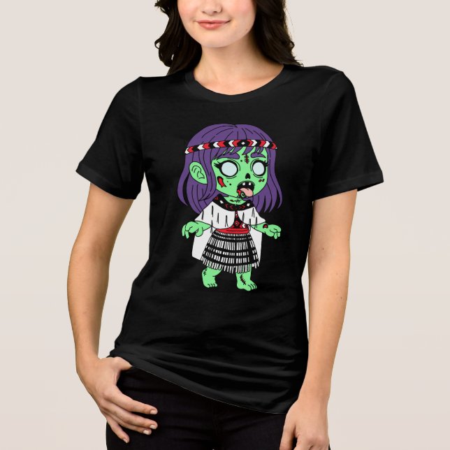 Māori Zombie T Shirt (Framsida)