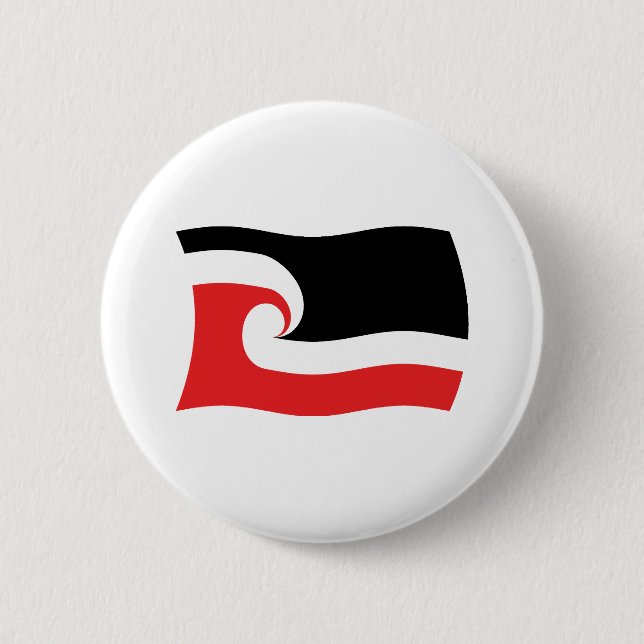 Maorifolkets Flagga Knapp (Framsida)