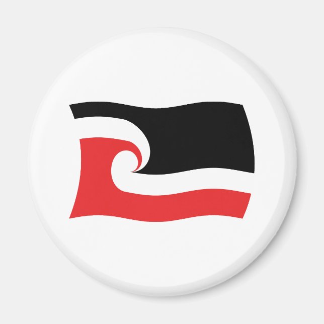 Maorifolkets flagga Magnet (Framsidan)