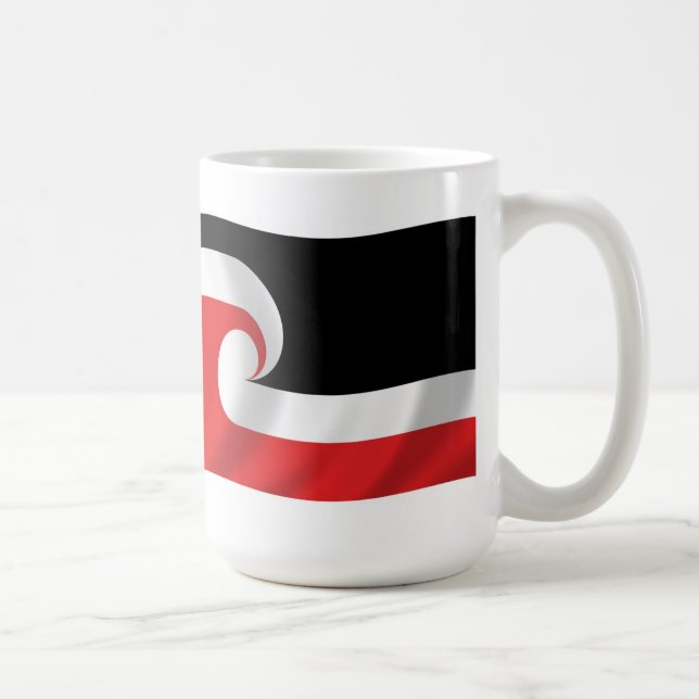 Maorifolkets flagga Mugg (Höger)