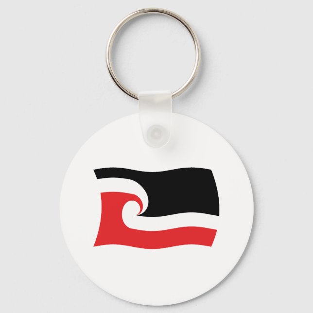 Maorifolkets flagga Nyckelring (Framsida)