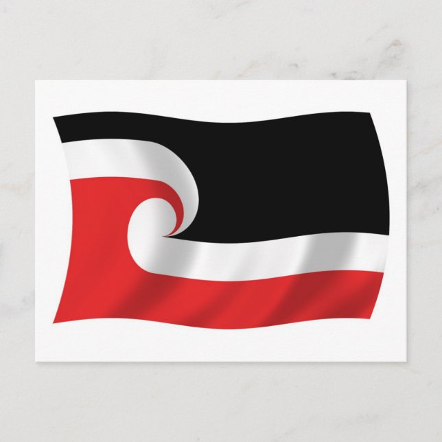 Maorifolkets flagga vykort (Framsida)