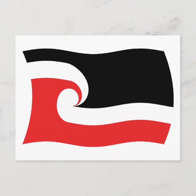 Maorifolkets flagga vykort (Framsida)