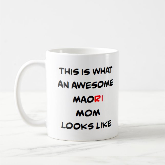 maorimamma, fantastisk kaffekopp (Vänster)