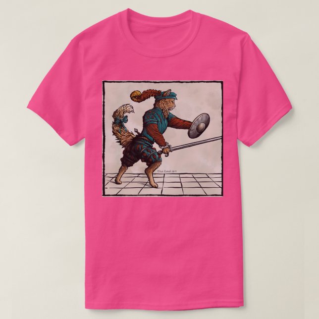 Maowrozzo Sword och Buckler T Shirt (Design framsida)