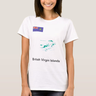 Map/FLAG British Virgin Islands T Shirt