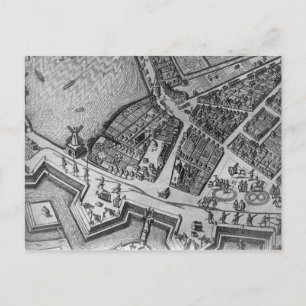Map of Hamburg Vykort