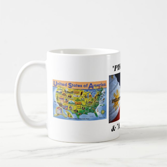 map_of_phi… OCH U.S. Kaffemugg (Vänster)