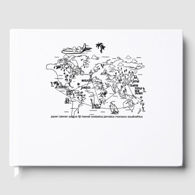 map world adventure world gästböcker (Framsida)