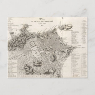 Mapa da cidade do Rio de Janeiro (1820) Vykort