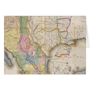 Mapa de los Estados Unidos de Mejico Hälsningskort