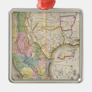 Mapa de los Estados Unidos de Mejico Julgransprydnad Metall