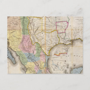 Mapa de los Estados Unidos De Mejico Vykort