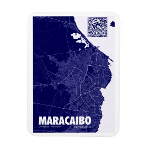 Mapa de Maracaibo - Venezuela Travel City Karta Magnet