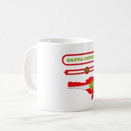 MAPA DE SANTA CATARINA. SAMER BRASIL KAFFEMUGG