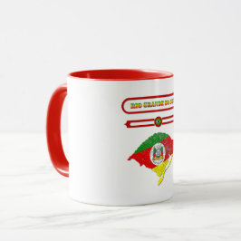 MAPA DO RIO GRANDE DO SUL. SAMER BRASIL MUGG