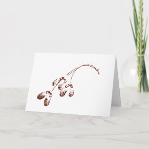 Mapelfrön av typen "Winged Maple Seeds" Land-gratu Kort