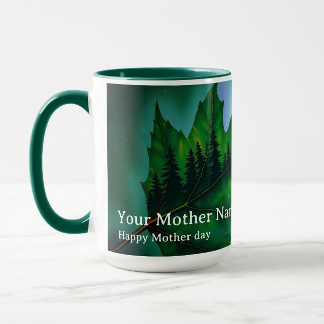 Maple Aurora Canoe River Guidance Mugg (Vänster)