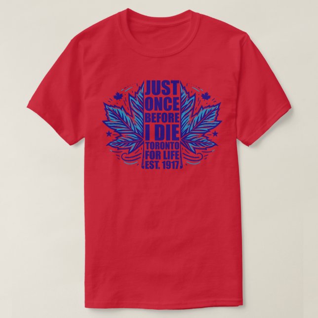 Maple Blad T Shirt (Design framsida)