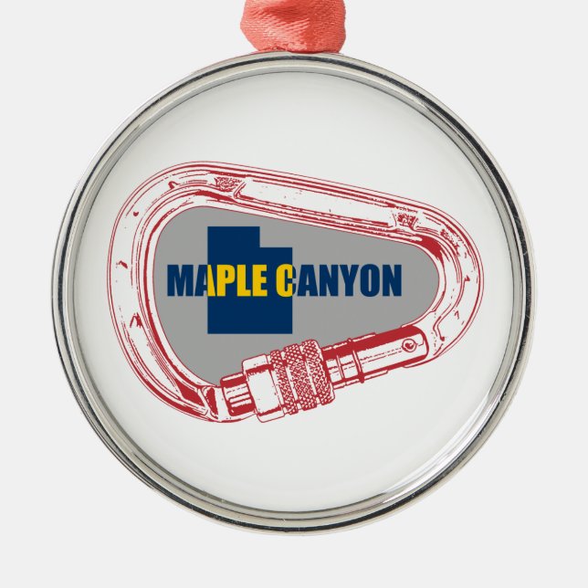 Maple Canyon Climate Carabiner Julgransprydnad Metall (Framsidan)