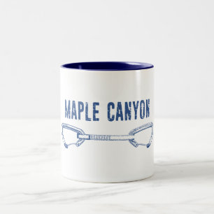 Maple Canyon-klätterkvittring Två-Tonad Mugg