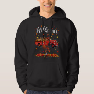 Maple Chicken Löv, hösten Red Lastbil Hoodie