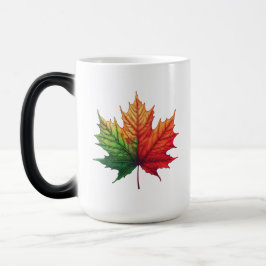 Maple Fall Löv Large Morphing Magisk Mugg