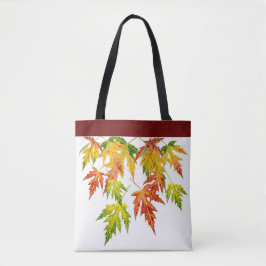Maple från silver på ett Tote Tygkasse