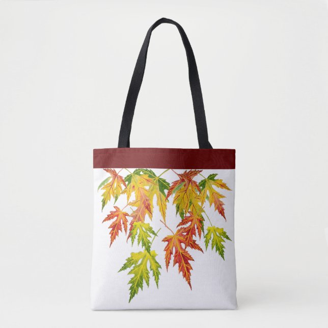 Maple från silver på ett Tote Tygkasse (Framsida)