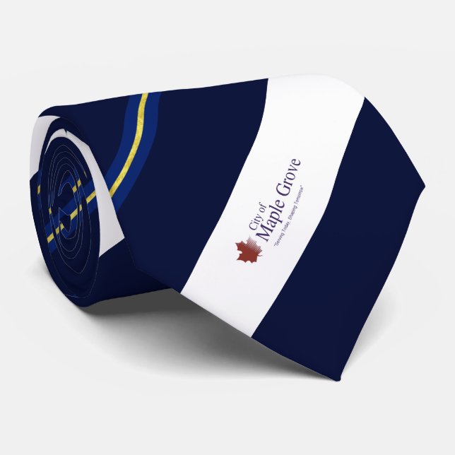 Maple Grove (Minnesota) city flagga Neck Tie Slips (Rullad)