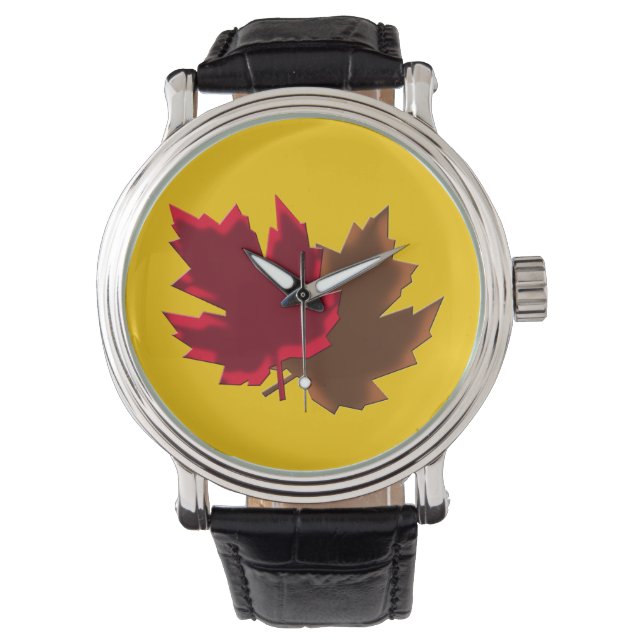 Maple höst löv watch armbandsur (Framsida)