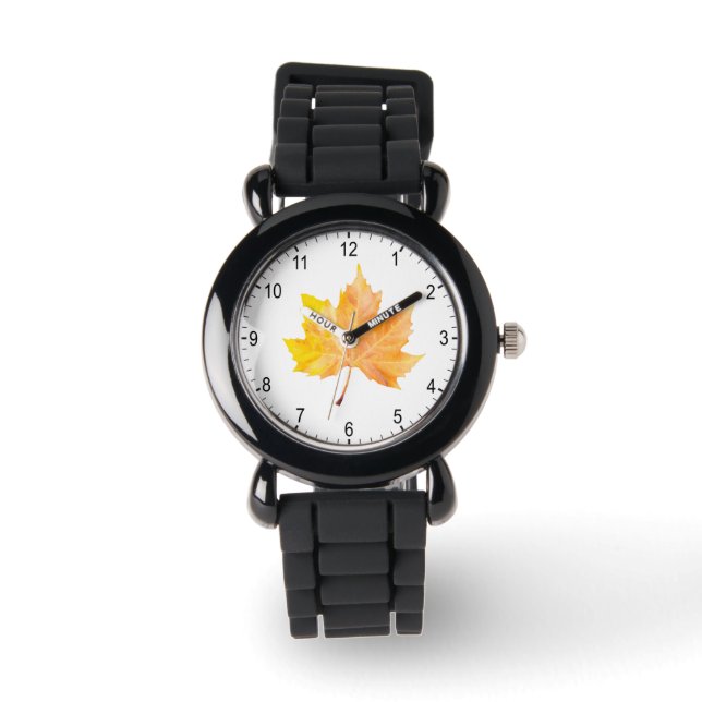 Maple-hösten löv armbandsur (Framsida)