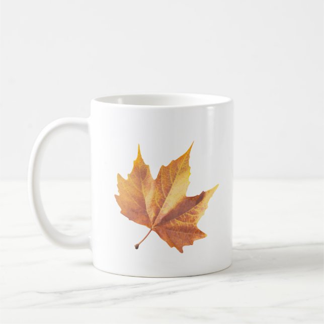 Maple-hösten löv kaffemugg (Vänster)