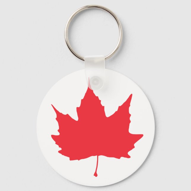 Maple-hösten löv nyckelring (Framsida)