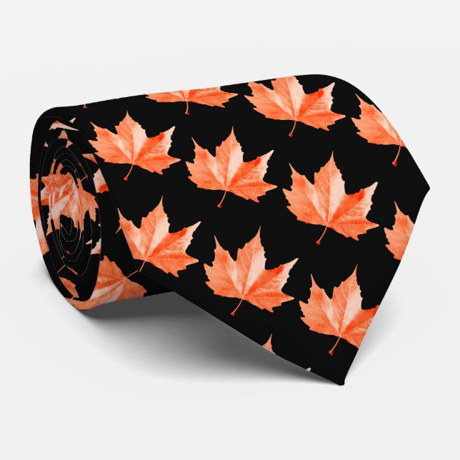 Maple-hösten löv slips (Rullad)