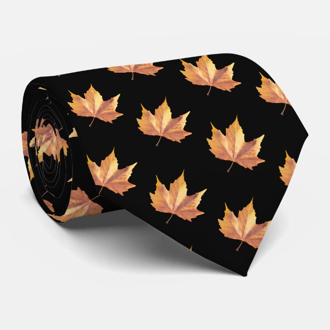 Maple-hösten löv slips (Rullad)