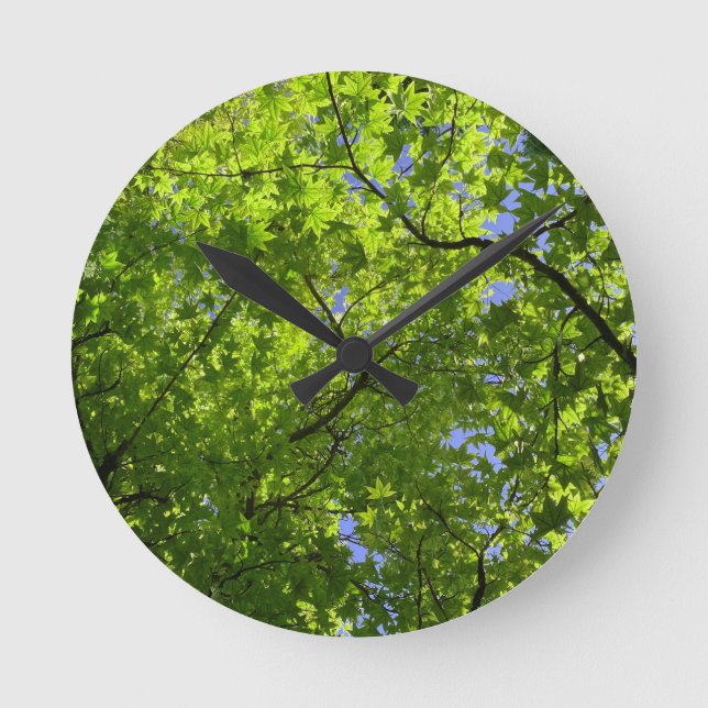 Maple i Vår  Rund Klocka (Framsida)