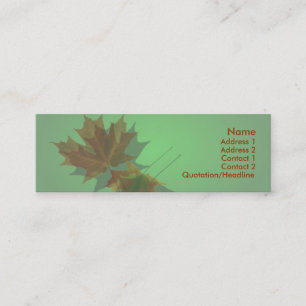 Maple Lämna Profile Card Mini Visitkort