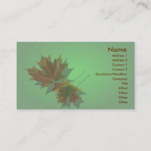 Maple Lämna Profile Card Visitkort
