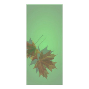 Maple Lämna Rack Card Reklamkort