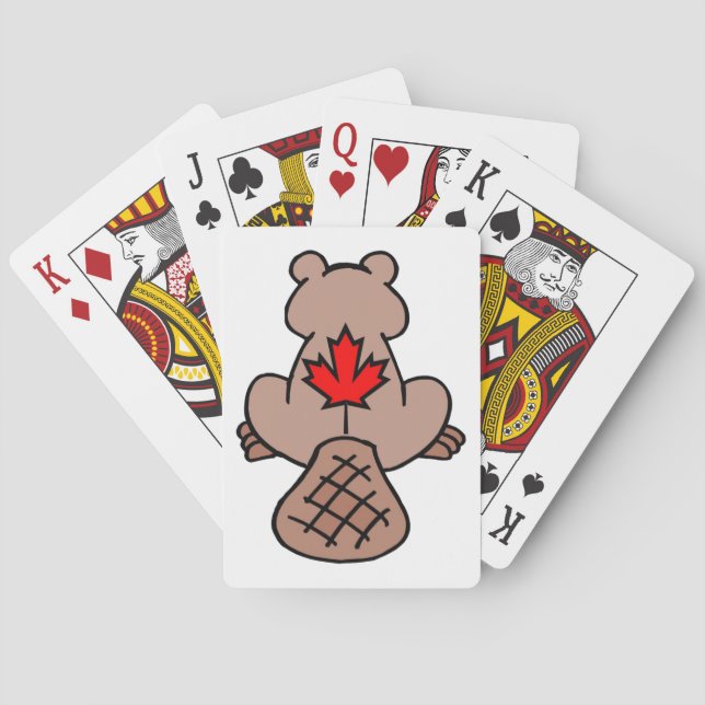 Maple Leaf Beaver Playing Cards Spelkort (Baksidan)