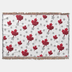 Maple Leaf Match Day Kanadensisk Fotboll Filt