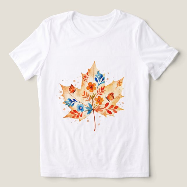 Maple leaf t shirt (Design Framsida)