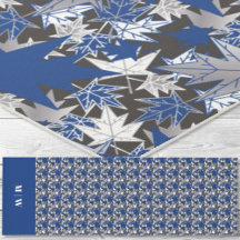 Maple Löv Blue på en kolbakgrund