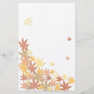 Maple löv brevpapper
