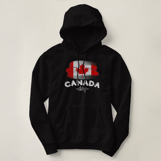Maple Löv Canada Day Funny Canadian Retro Flagga T Shirt (Design framsida)
