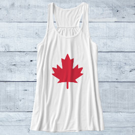 Maple Löv Canada Day Linne Med Racerback
