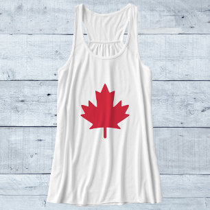 Maple Löv Canada Day Linne Med Racerback