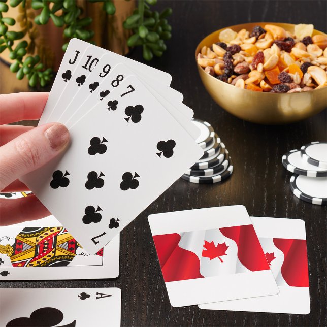 Maple Löv Canada Flagga Casinokort (Skapare uppladdad)